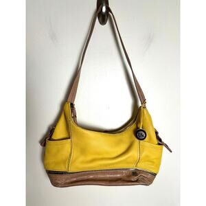 The Sak Yellow and Tan Hobo Shoulder Bag